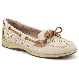 SPERRY FLORAL OAT LEATHER ANGELFISH BOAT SHOE 8